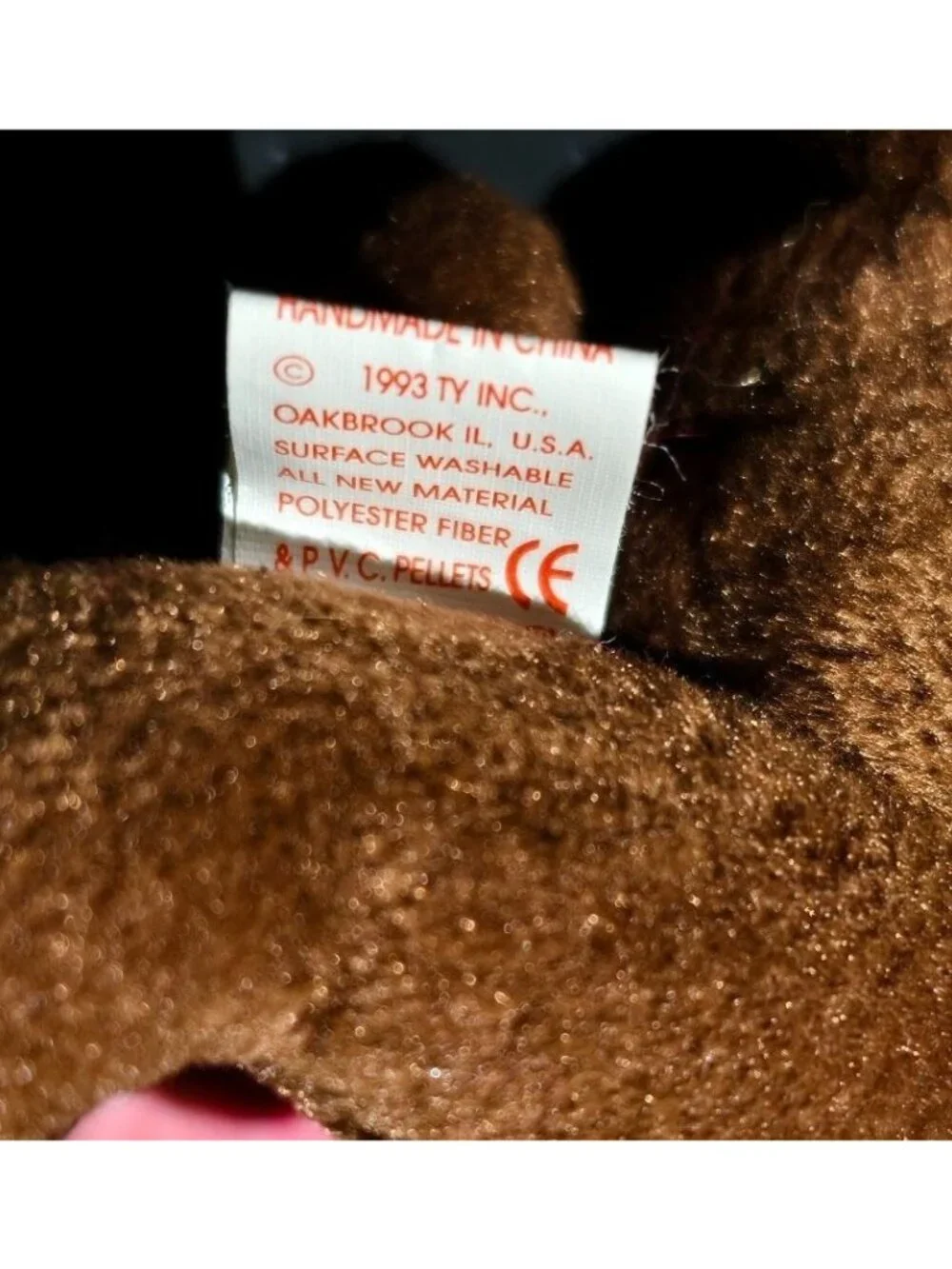 Ty Beanie Baby Chocolate The Moose Plush MWMT 1993 Rare Retired 04-27 DOB Collec